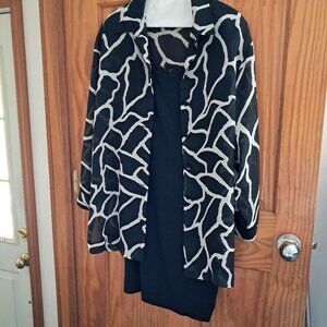 Black dress with jacket